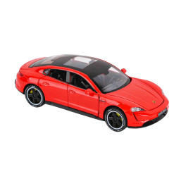 Die Cast Pull Back 1:32 Porsche Taycan - Red